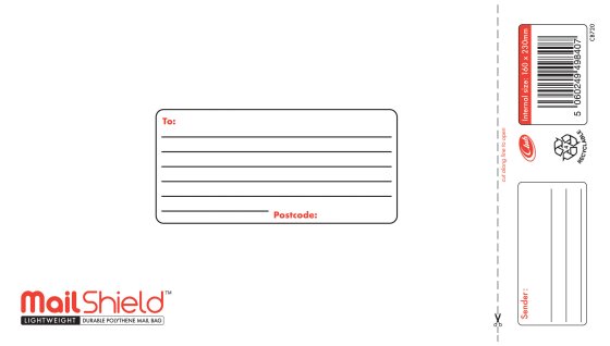 0020 MAILSHIELD POLY MAIL BAGS SMLL - Image 1