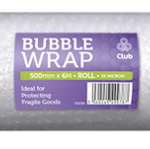 BUBBLE WRAP ROLLS 55MIC 500MM