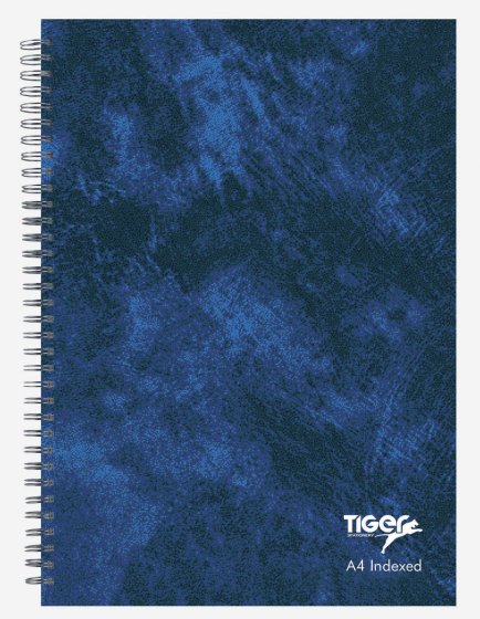 0103 A4 SPIRAL INDEX BOOK - Image 1