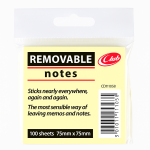 STICKY NOTES 75 × 75 MM – YELLOW