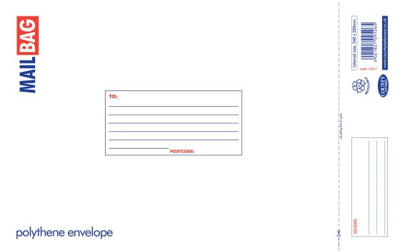 0541 MEDIUM POLYTHNE MAIL BAG 24X32 - Image 1