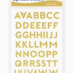 ALPHABET STICKERS GOLD