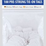 STRUNG TAGS 25 X 39MM 100PK
