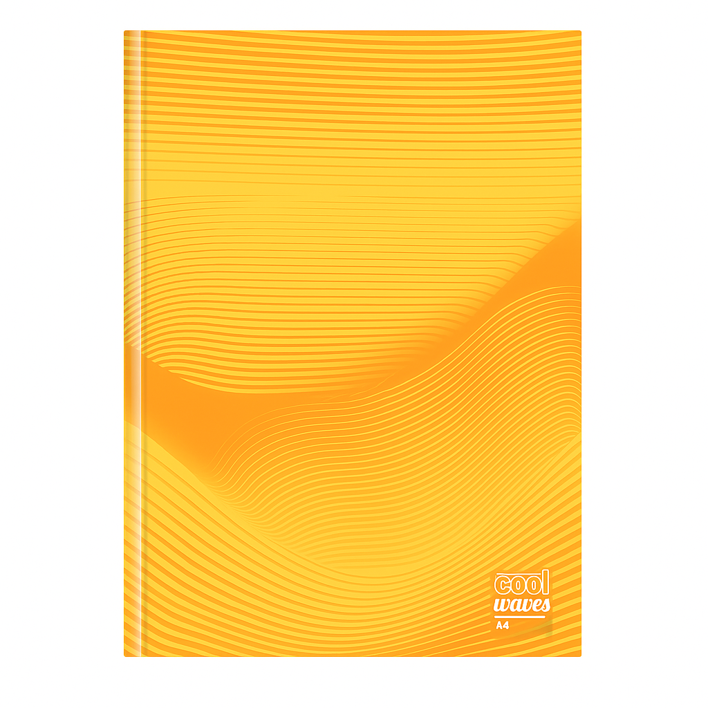 1504 A4 COOL WAVES HC NOTEBOOK - Image 1