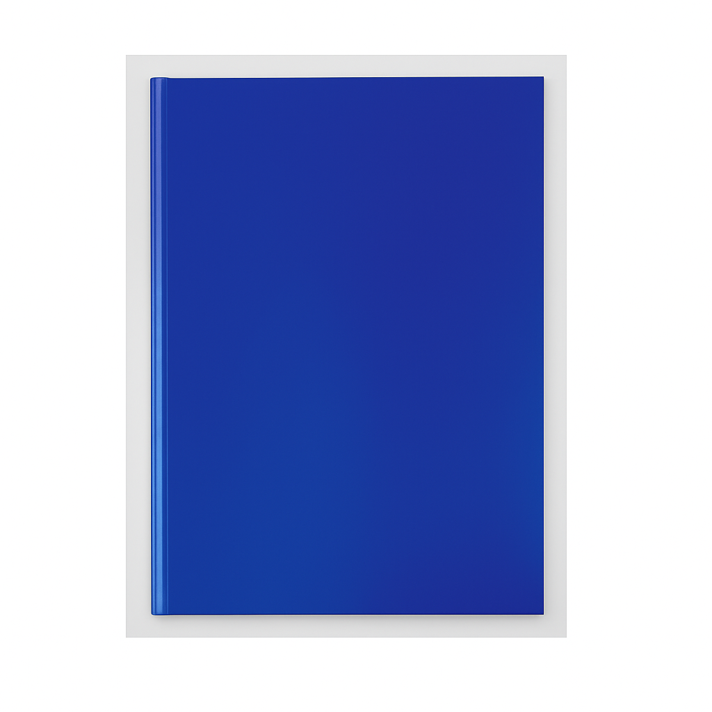 1506 A5 CASEBOUND NOTEBOOK – BLUE - Image 1