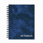 A6 LEATHER LOOK WIRO NOTEBOOK