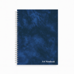 NOTEBOOK A4 TWIN WIRE LEATHER LOOK