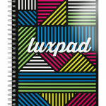 A5 LUXPAD HYPERGLOW TWIN-WIRE NOTEBOOK – ASSORTED