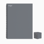 A5 EDGE TWIN-WIRE NOTEBOOK – GREY COVER