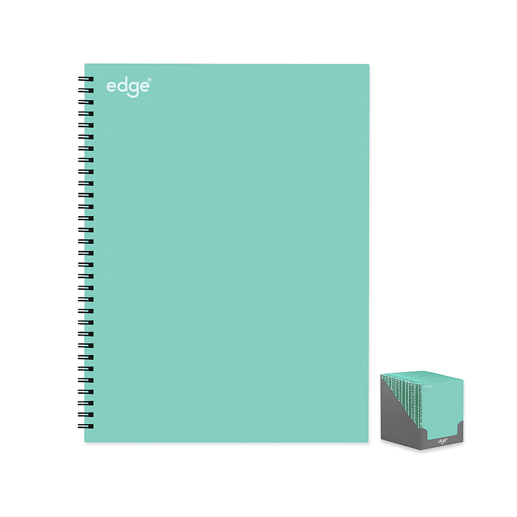 1804 A4 EDGE TWIN-WIRE NOTEBOOK – BLUE COVER - Image 1