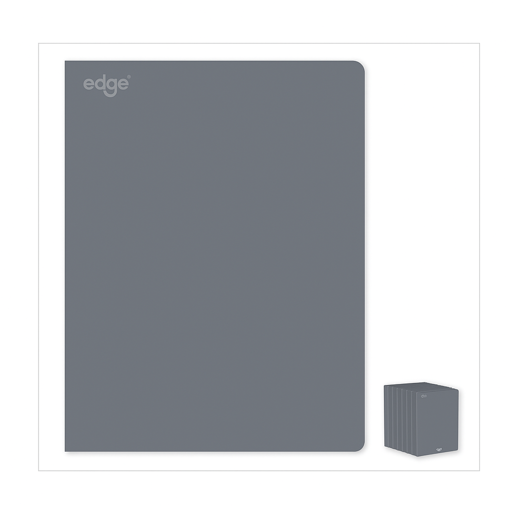 1807 A4 EDGE SOFT-COVER NOTEBOOK – GREY - Image 1