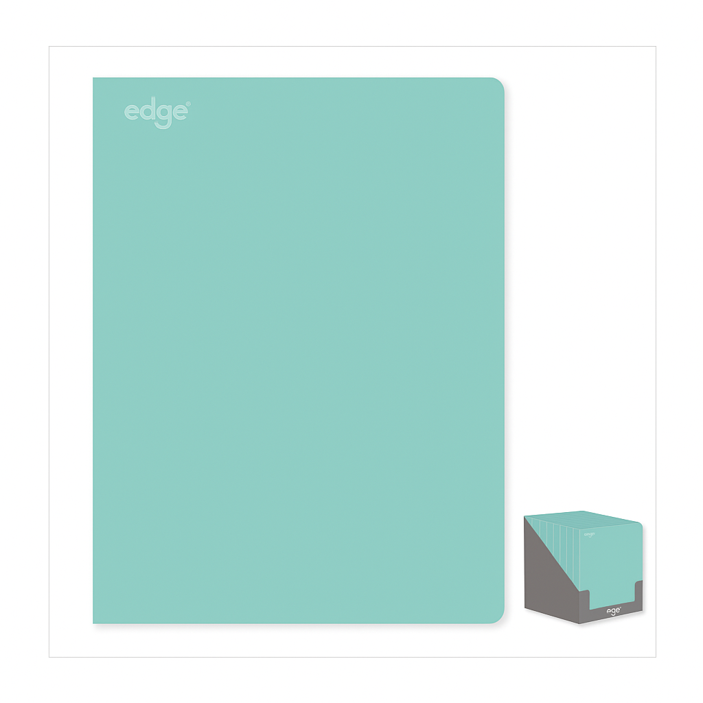 1809 A4 EDGE SOFT-COVER NOTEBOOK – BLUE - Image 1