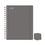A5 EDGE TWIN-WIRE NOTEBOOK – GREY COVER