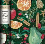 STAR ANISE ROLL CHRISTMAS WRAP 3M