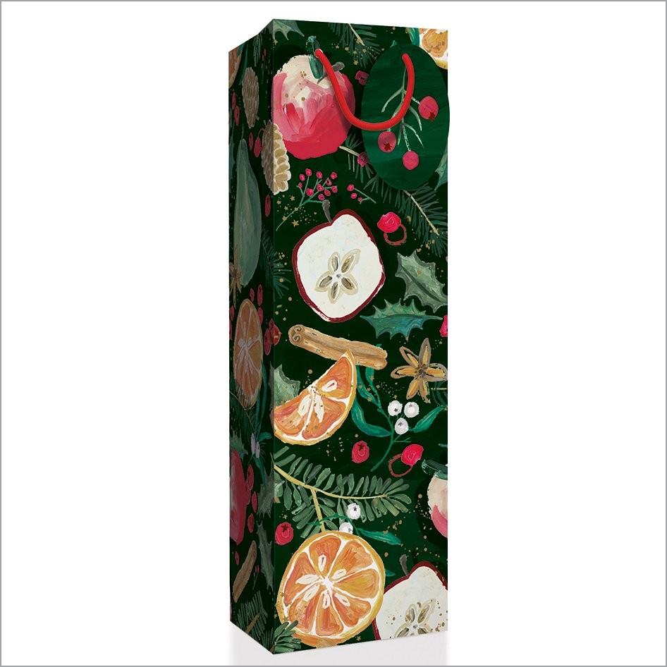 2-4 STAR ANISE CHRISTMAS BOTTLE BAG - Image 1
