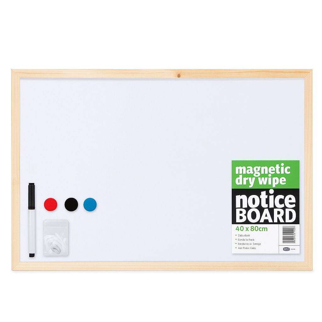 24008 MAGNETIC DRY WIPE BOARD 40X60 - Image 1