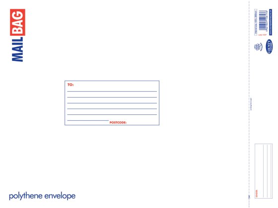 2612 EXTRA LARGE MAIL BAG 420X500MM - Image 1