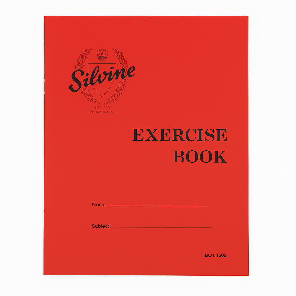 2615 SILVINE EXERCISE BOOK – 130 SERIES (RED) - Image 1
