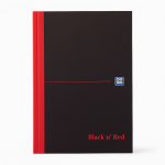 BLACK N’ RED A5 RULED CASEBOUND NOTEBOOK