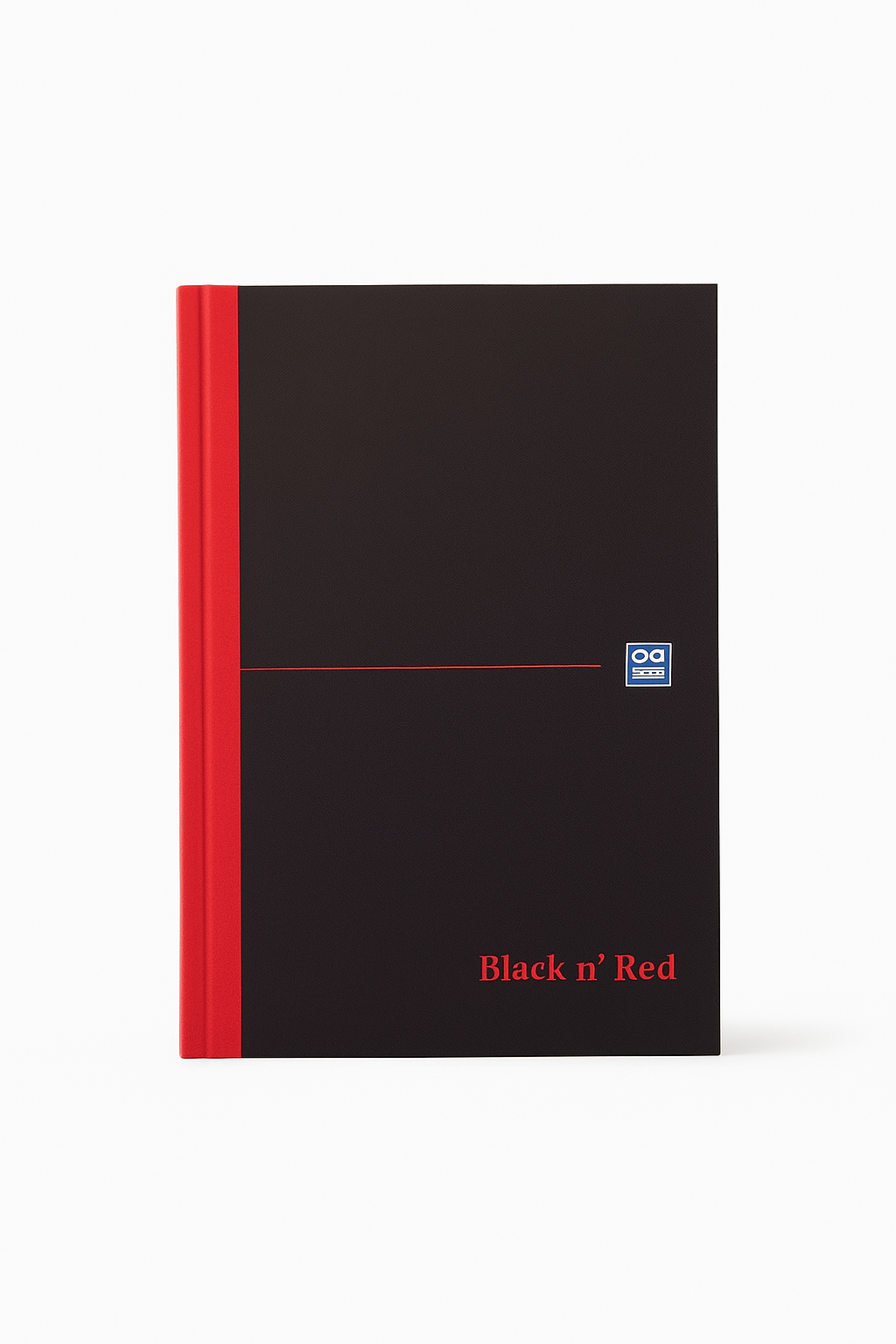 2715 BLACK N’ RED A5 RULED CASEBOUND NOTEBOOK - Image 1