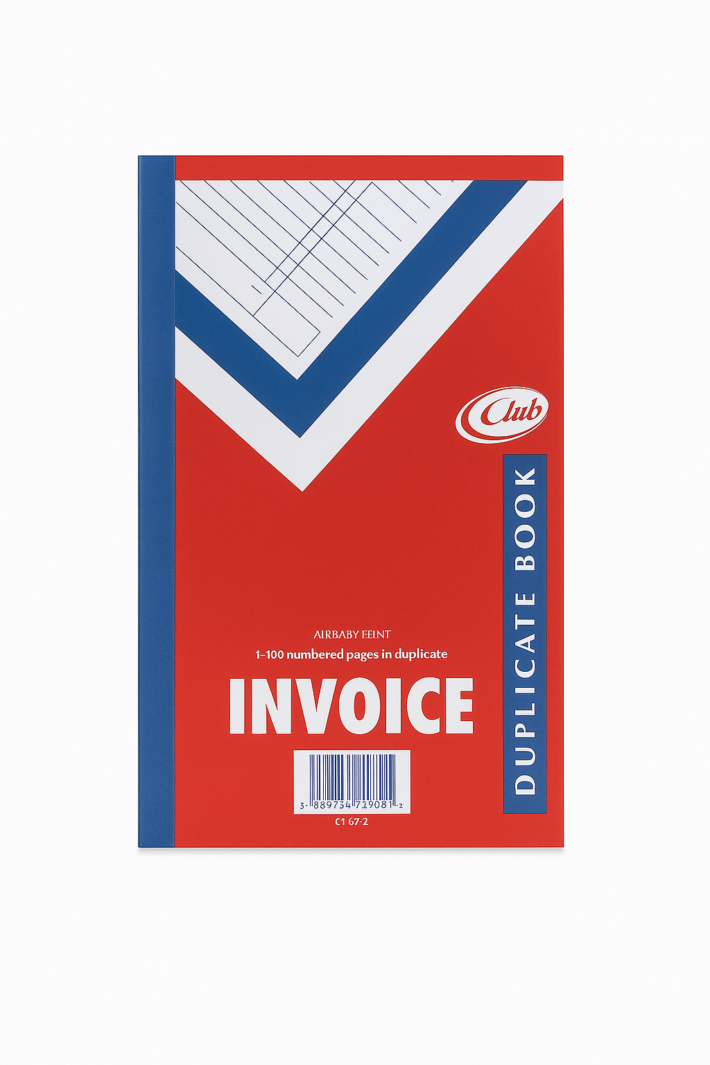 2802 CLUB INVOICE DUPLICATE BOOK 8" × 5" - Image 1