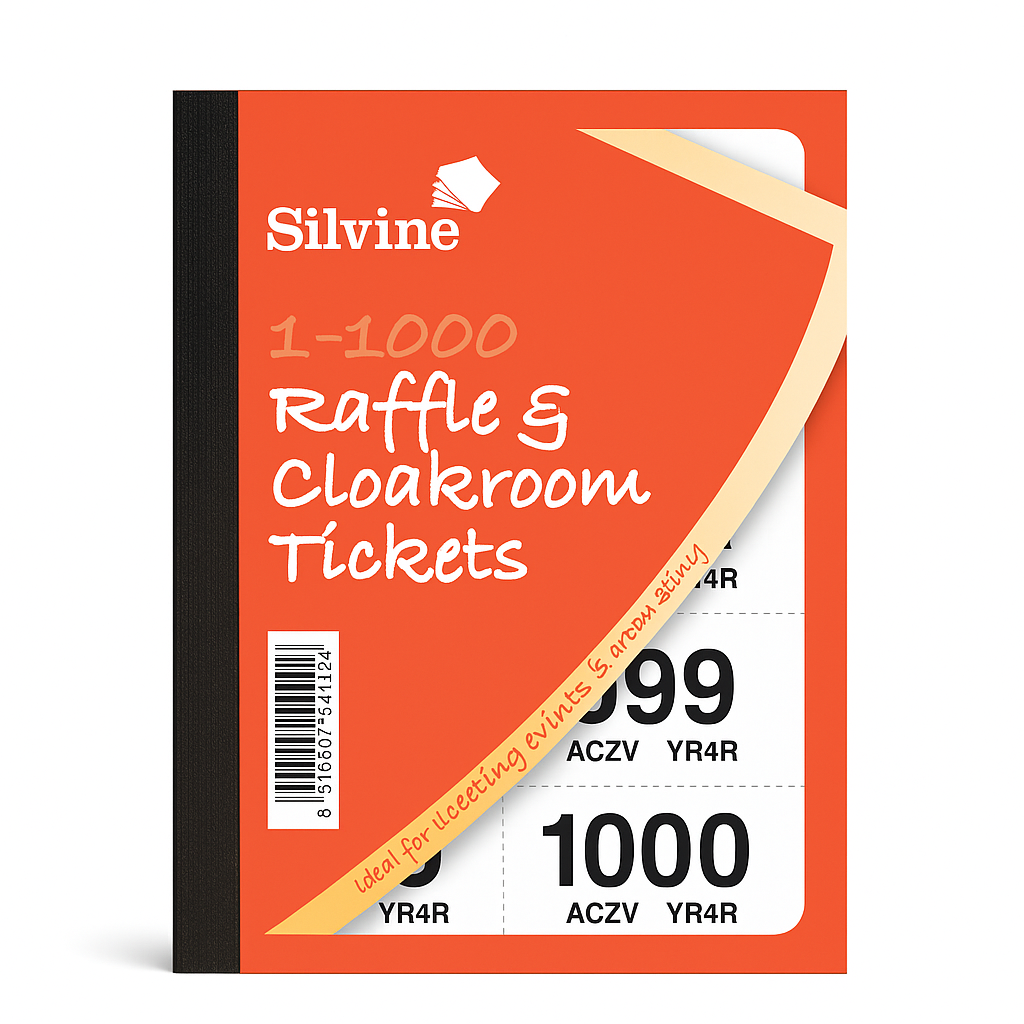 2811 SILVINE RAFFLE AND CLOAKROOM TICKETS (1–1000) - Image 1