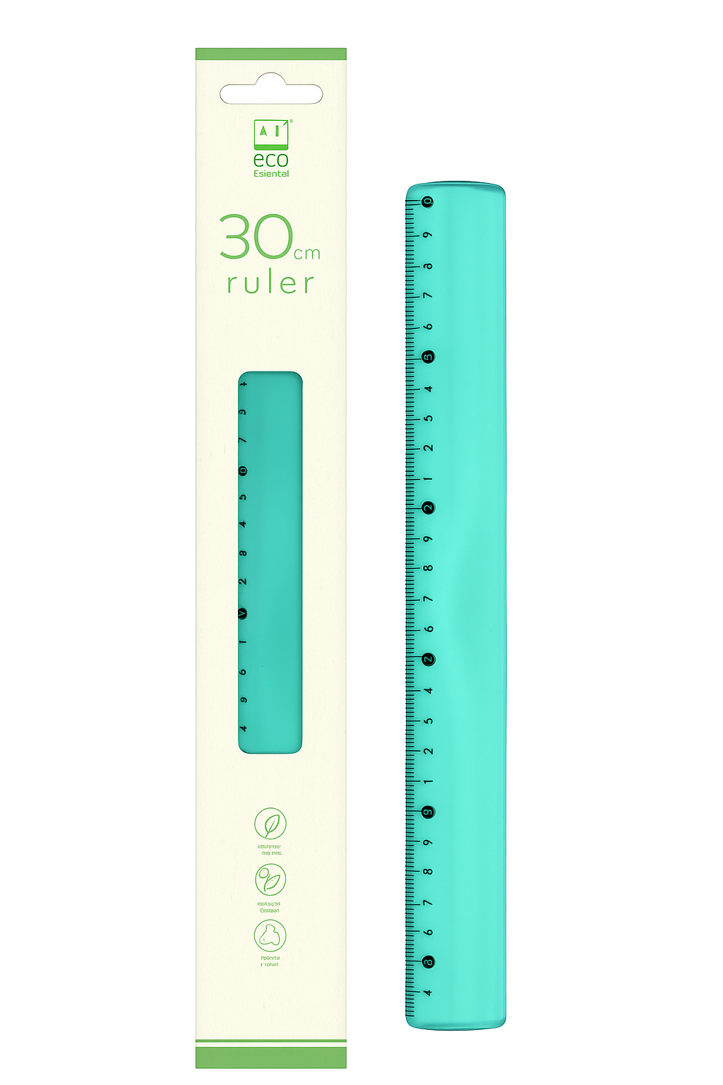 3 RULER 30CM ECO ESSENTIALS - Image 1