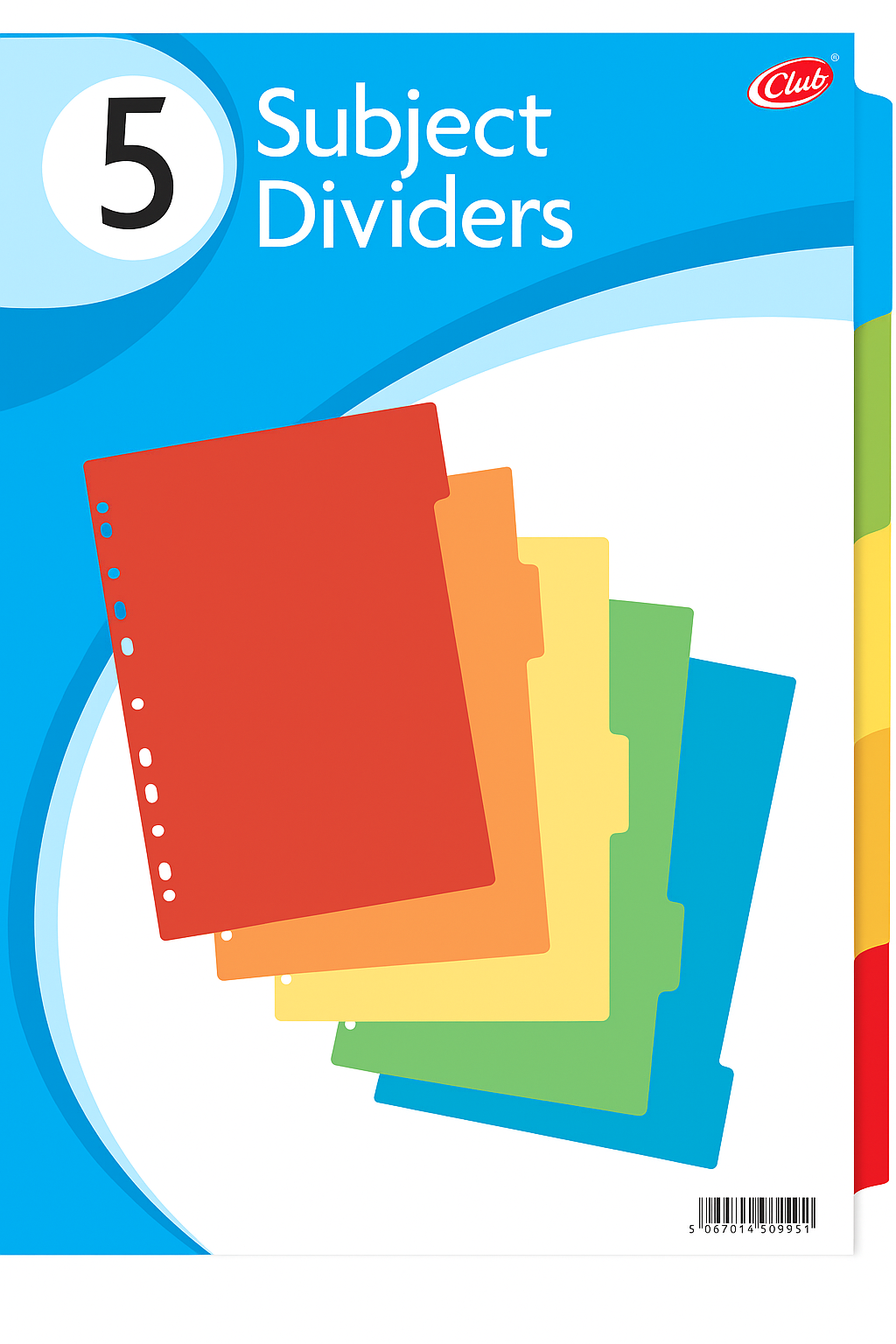 3211 CLUB 5 PART A4 CARD DIVIDERS - Image 1