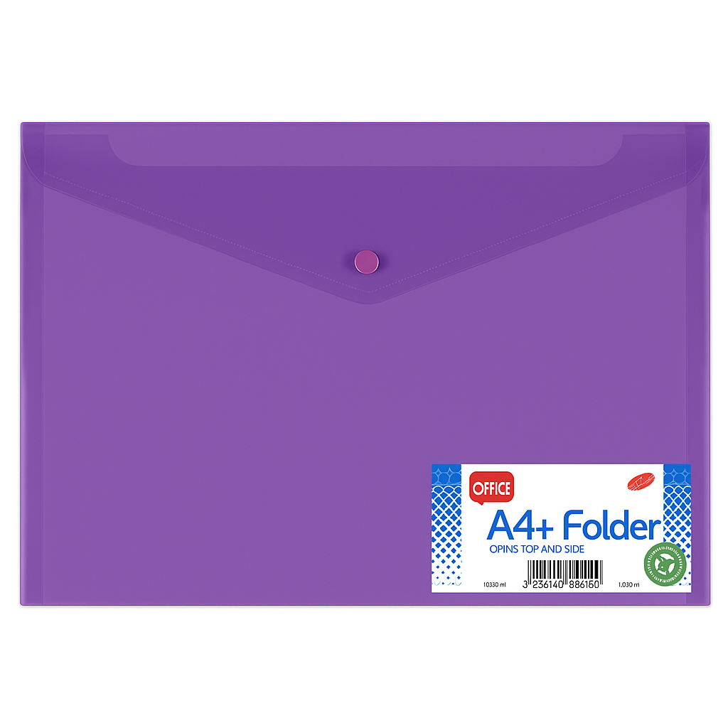 3607 FILE A4 POP FASTNER FOLDER - Image 1