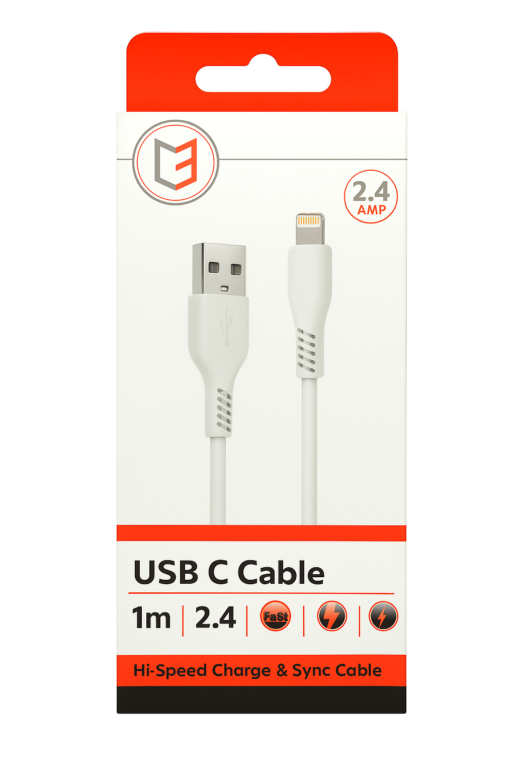 3615 C3 USB C PVC CABLE 1M - Image 1