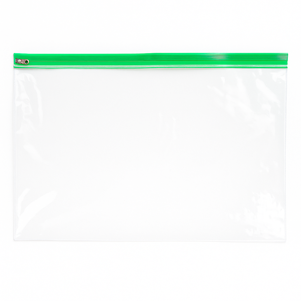 3805 A3 POLYTHENE ZIP BAG - ASSTD. - Image 1