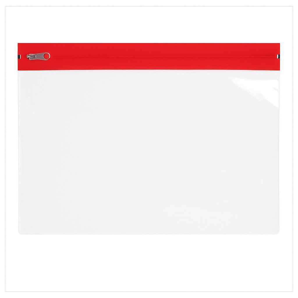 3807 A5 POLYTHENE ZIP BAG - ASSTD. - Image 1