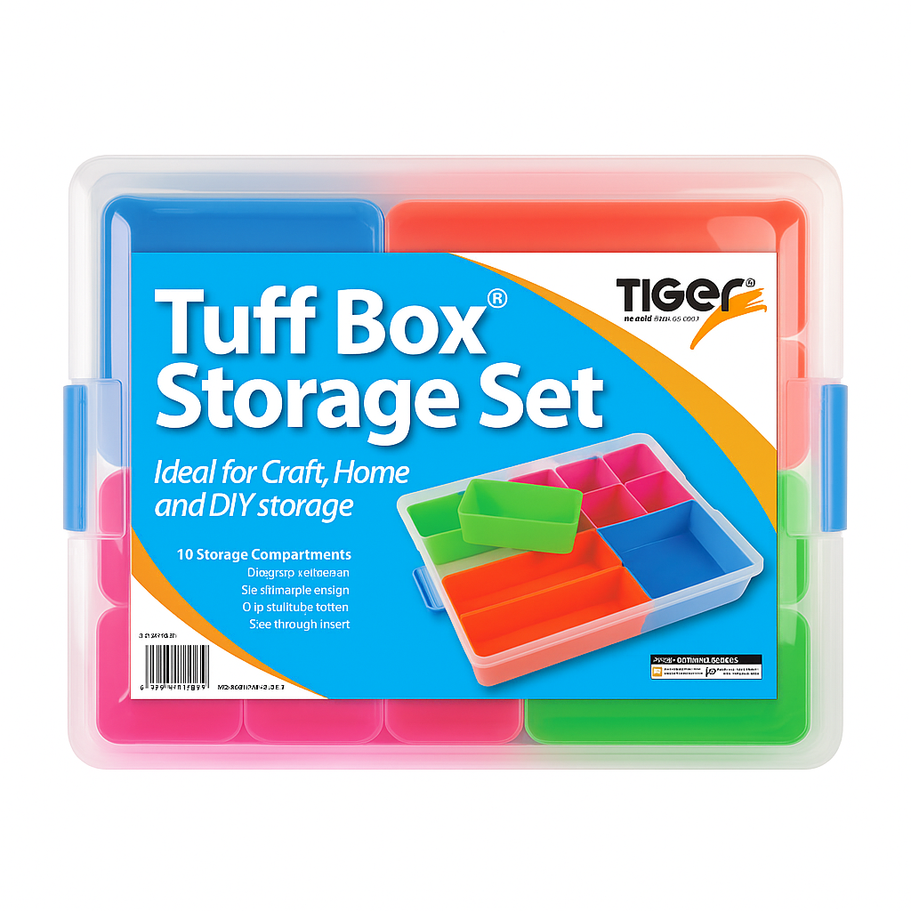 3901 TUFF STORAGE BOX SET 11 COMPARTMENTS - Image 1