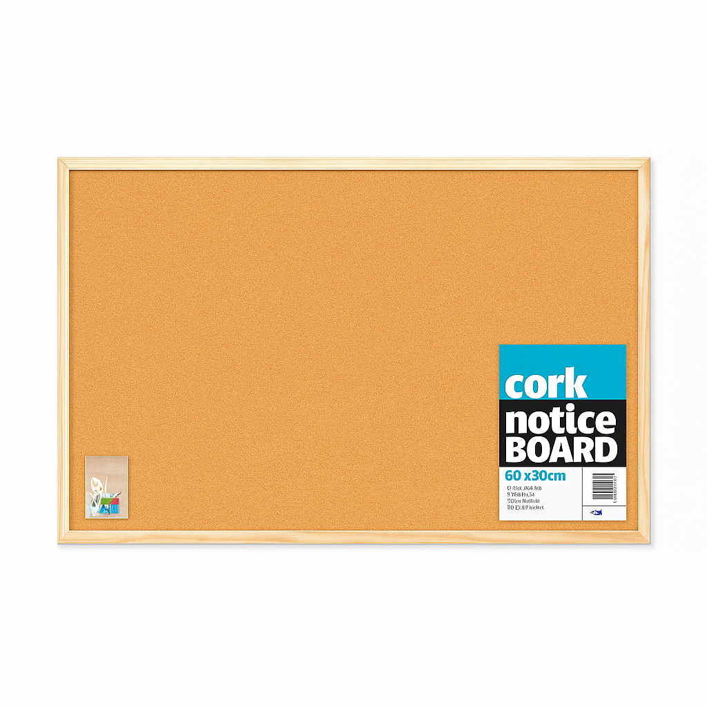 4007 CORK NOTICE BOARD 60X40CM - Image 1