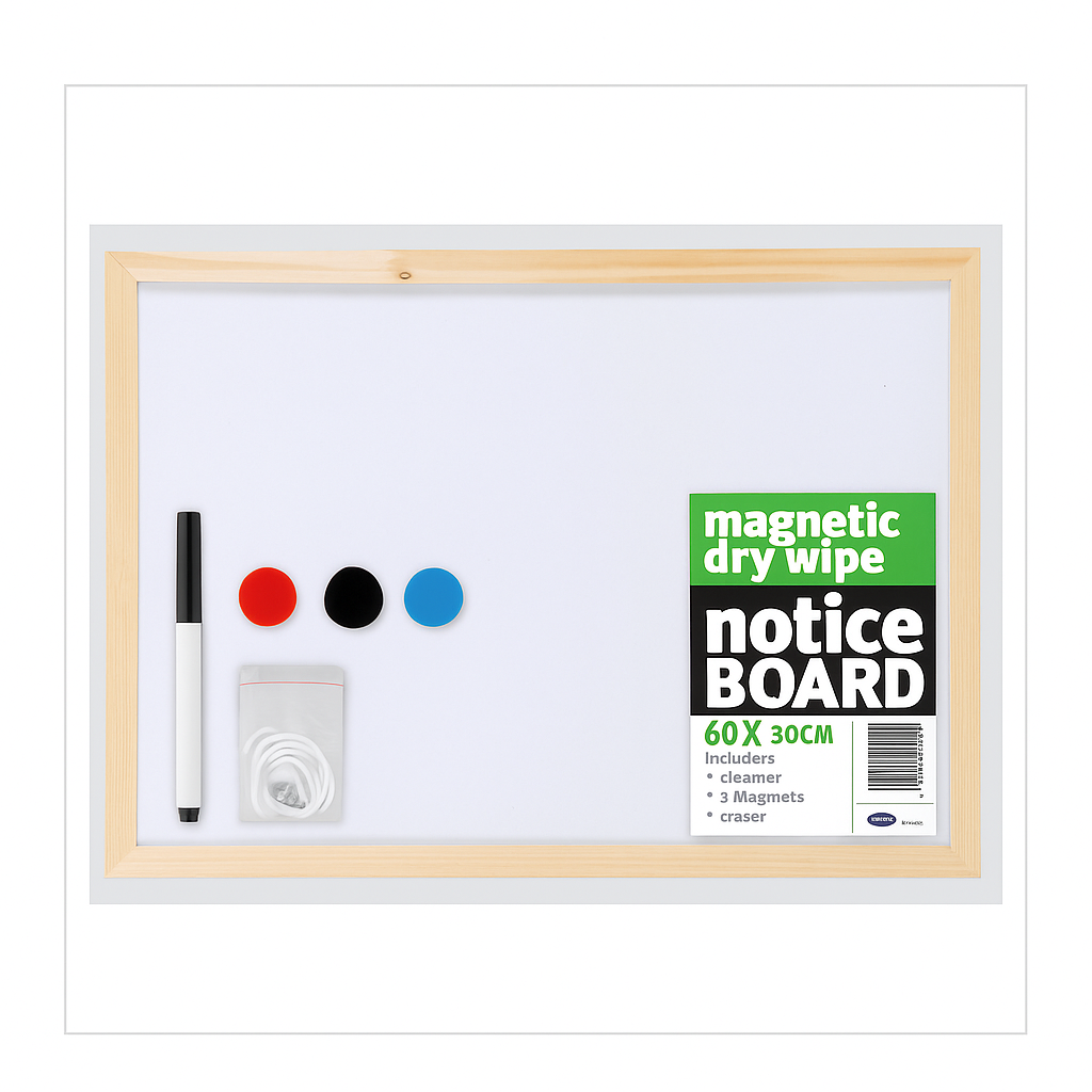 4009 MAGNETIC DRY WIPE BOARD 40X30 - Image 1