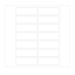 WHITE LABEL 12X38MM REFILL PCK