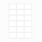 WHITE LABEL 16X22MM REFILL PCK