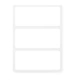 WHITE LABEL 34X75MM REFILL PCK