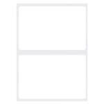 WHITE LABEL 50X80MM REFILL PCK