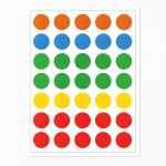 COLOURED LABEL 13MM REFIL PACK