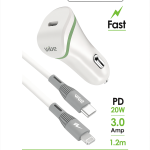 C3 CAR CHARGER USB C TO LIGHTNING