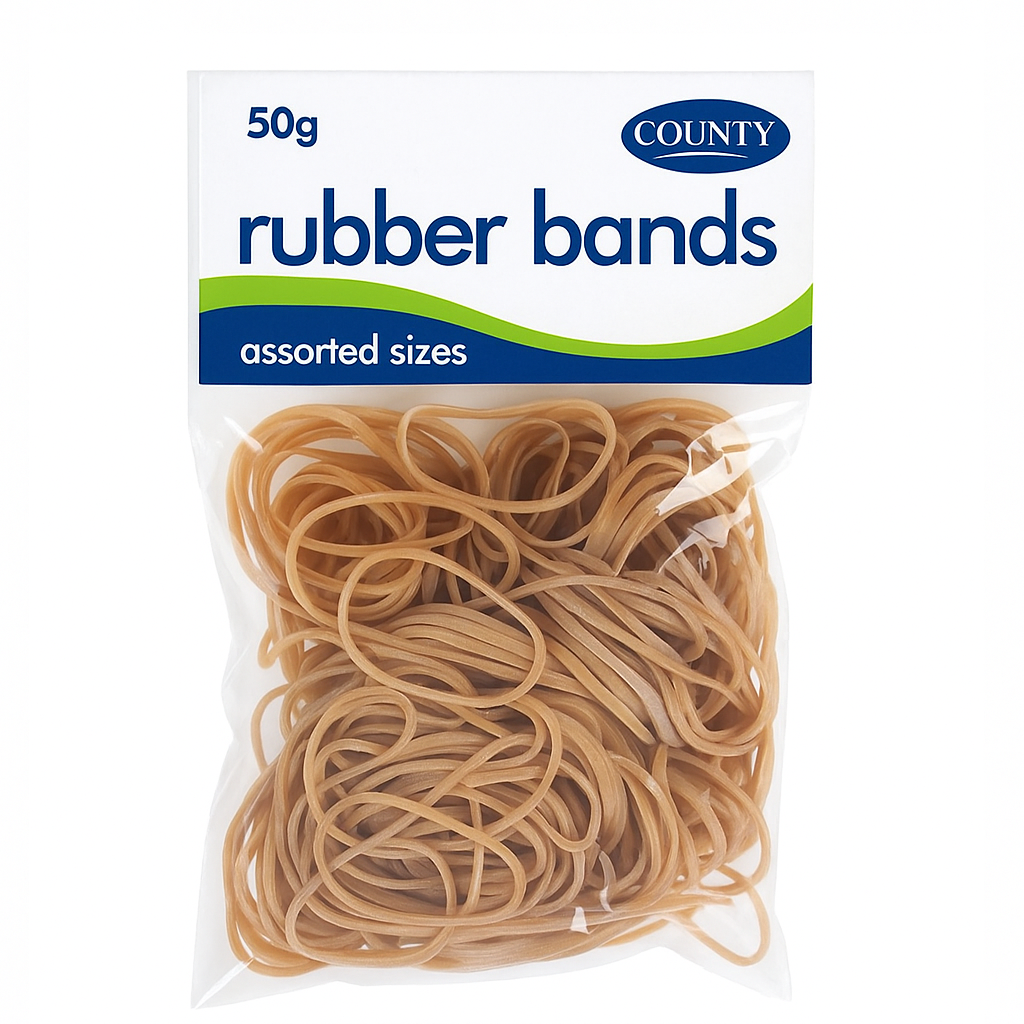 4701 RUBBER BANDS 50G PACK NATURAL - Image 1