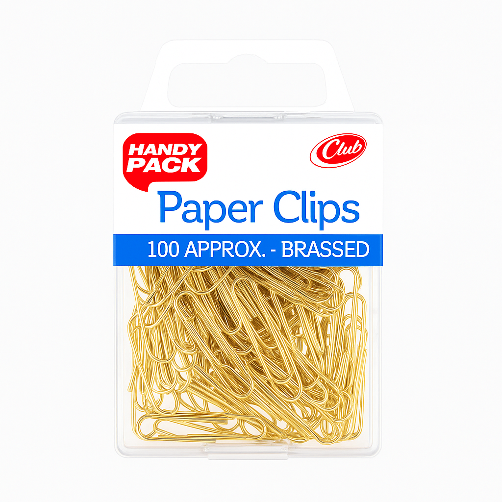 4803 PAPER CLIPS BRASS HANDY PK - Image 1
