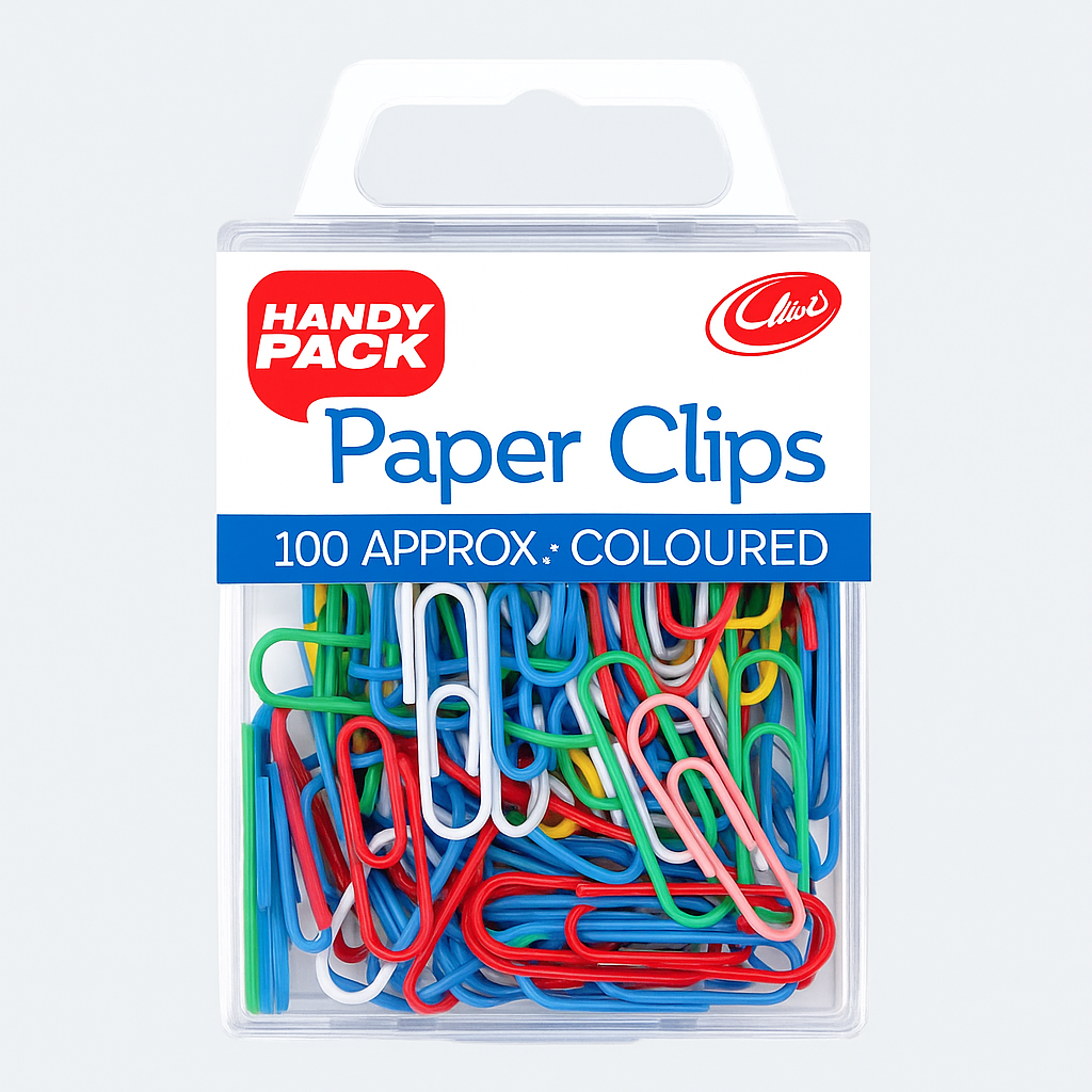 4808 PAPER CLIPS COLOUR HANDY PK - Image 1
