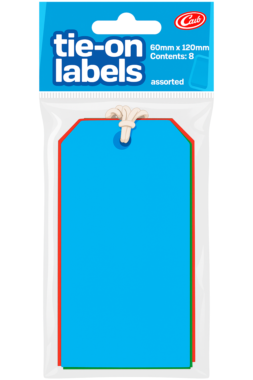520 LABELS TIE ON COLOURED - Image 1