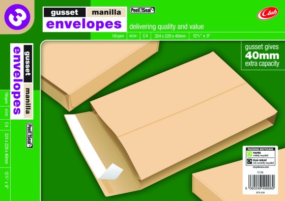 5558008-1810049-2-3-560 ENVELOPES PS GUSSET MANILLA C4 - Image 1