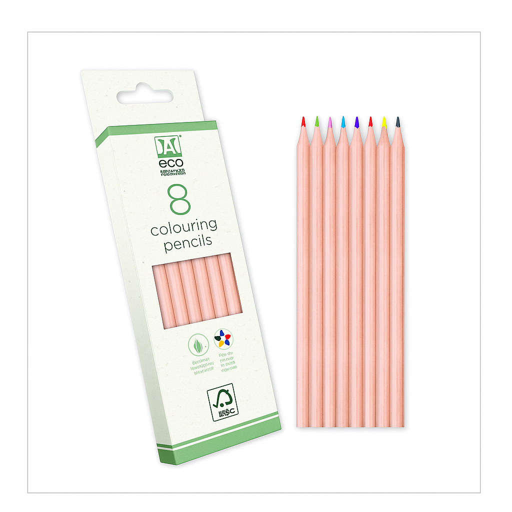 6 PENCILS COLOURING ECO ESSENTIALS - Image 1