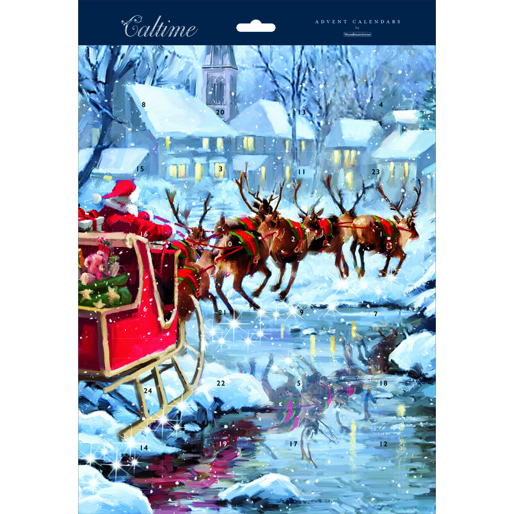 607226 SANTA'S SLEIGH ADVENT CALENDAR - Image 1