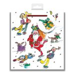QUENTIN BLAKE SANTA SKATING MEDIUM BAG