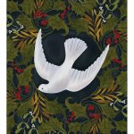 PEACE AND LOVE AT CHRISTMAS CARD